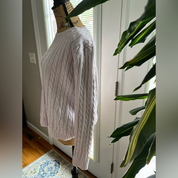 LL Bean Cable Knit Crew Sweater! - Picture 3 of 5